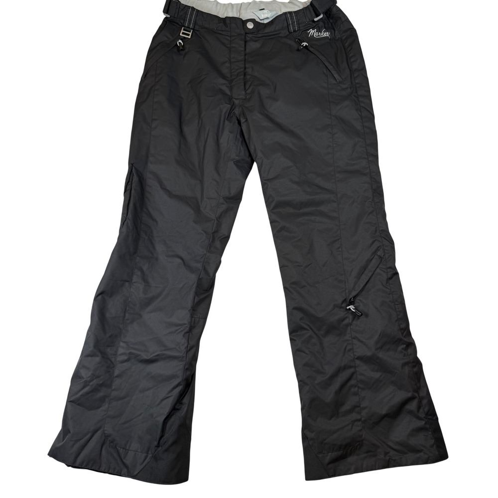 Marker Women Size 14 Black Ski Pants Insulated Winter Snowboard Cargo Pockets